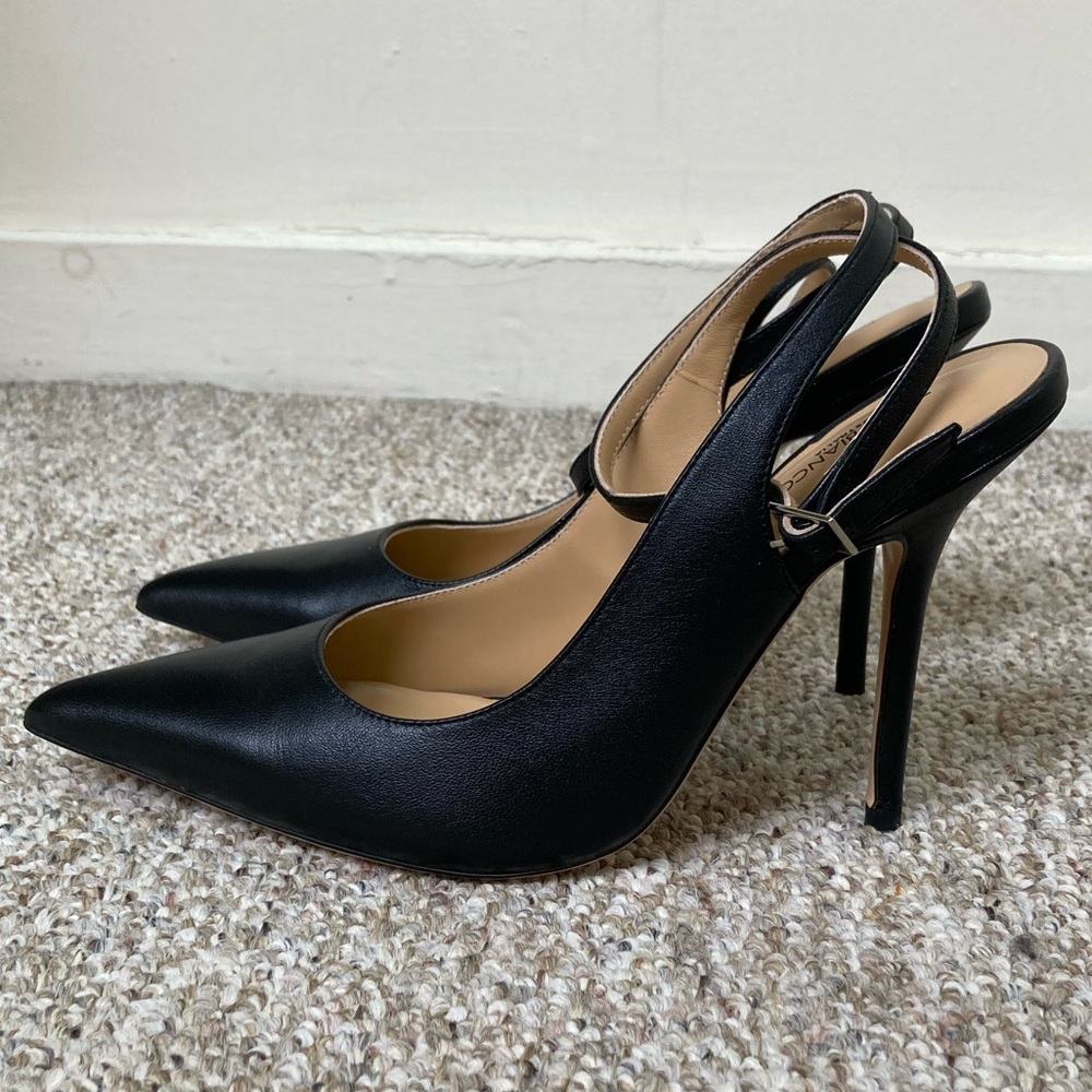 TONY BIANCO Gallery Heels in Black Nappa - Ankle Strap Leather Pumps - Picture 3 of 16